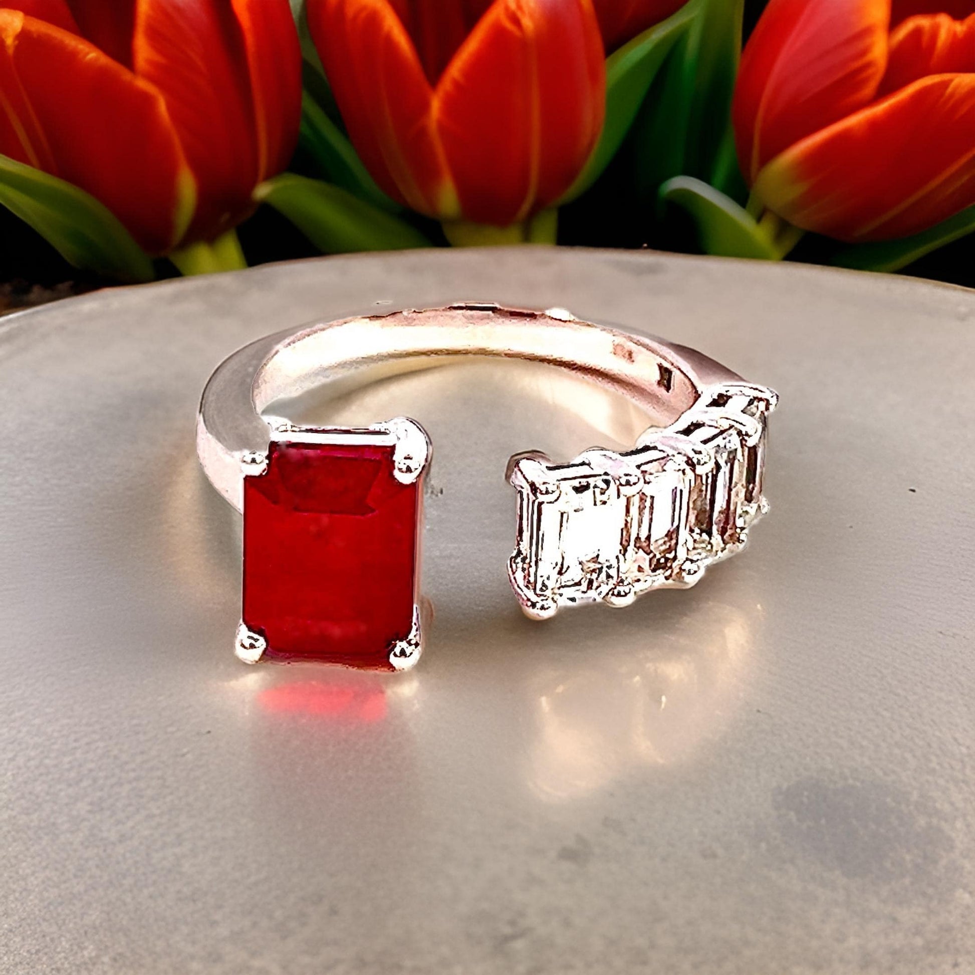 Natural Ruby Sapphire Ring Size 6.5 14k Y Gold 3.11 TCW Certified $4,950 310634