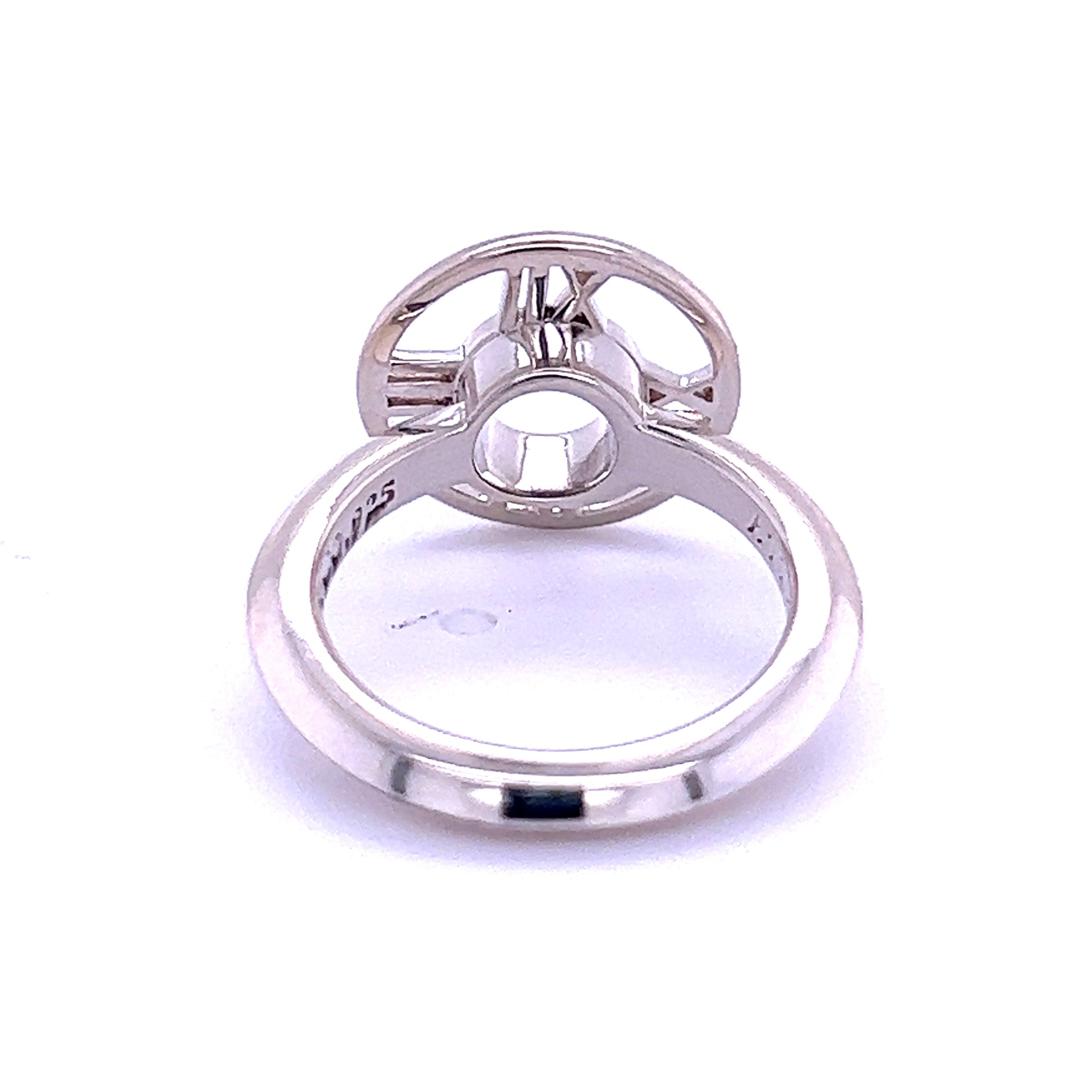 Tiffany & Co Estate Atlas Ring Size 4 Silver TIF504 - Certified Fine Jewelry