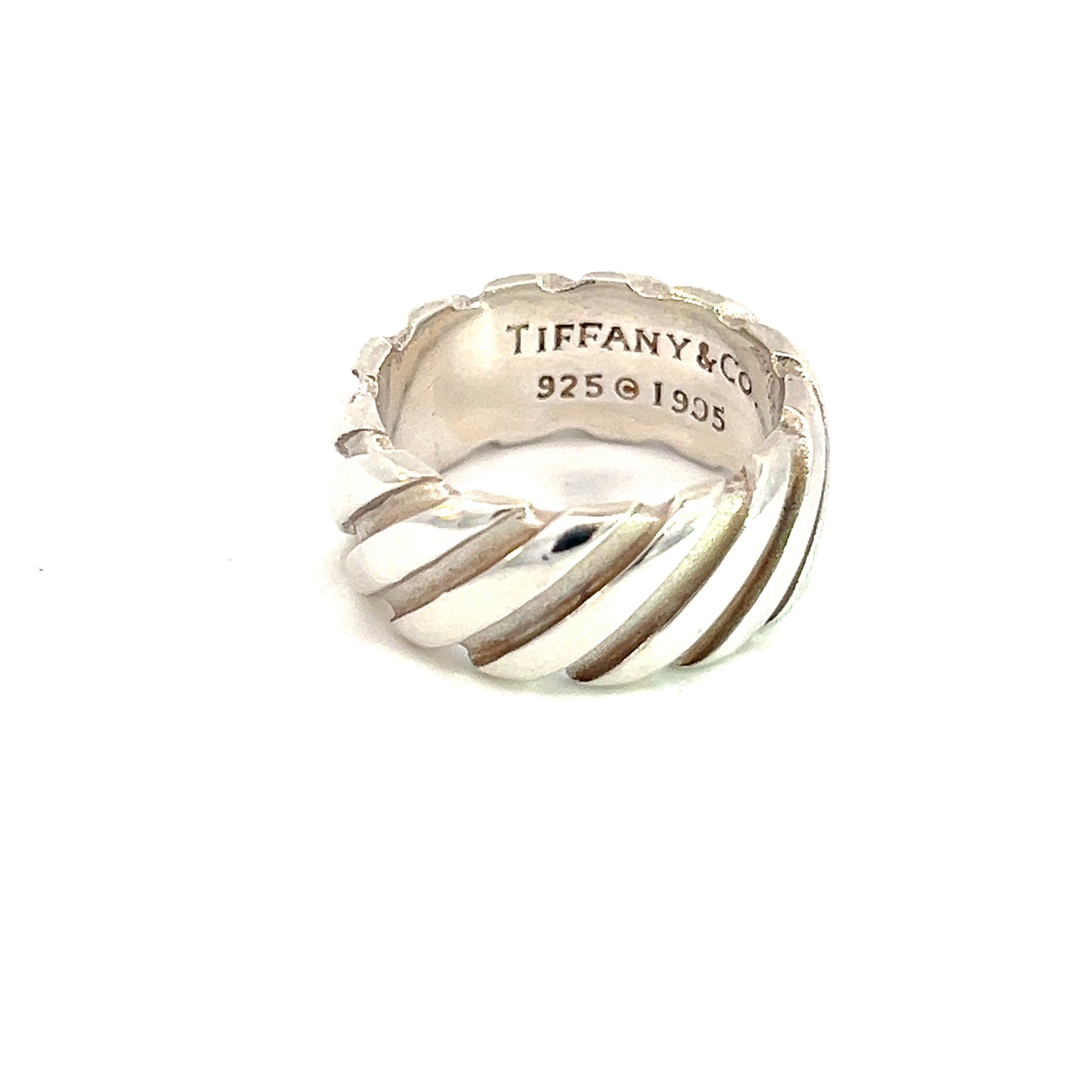 Tiffany & Co Estate Band Ring 6 Sterling Silver 8.5 mm TIF554