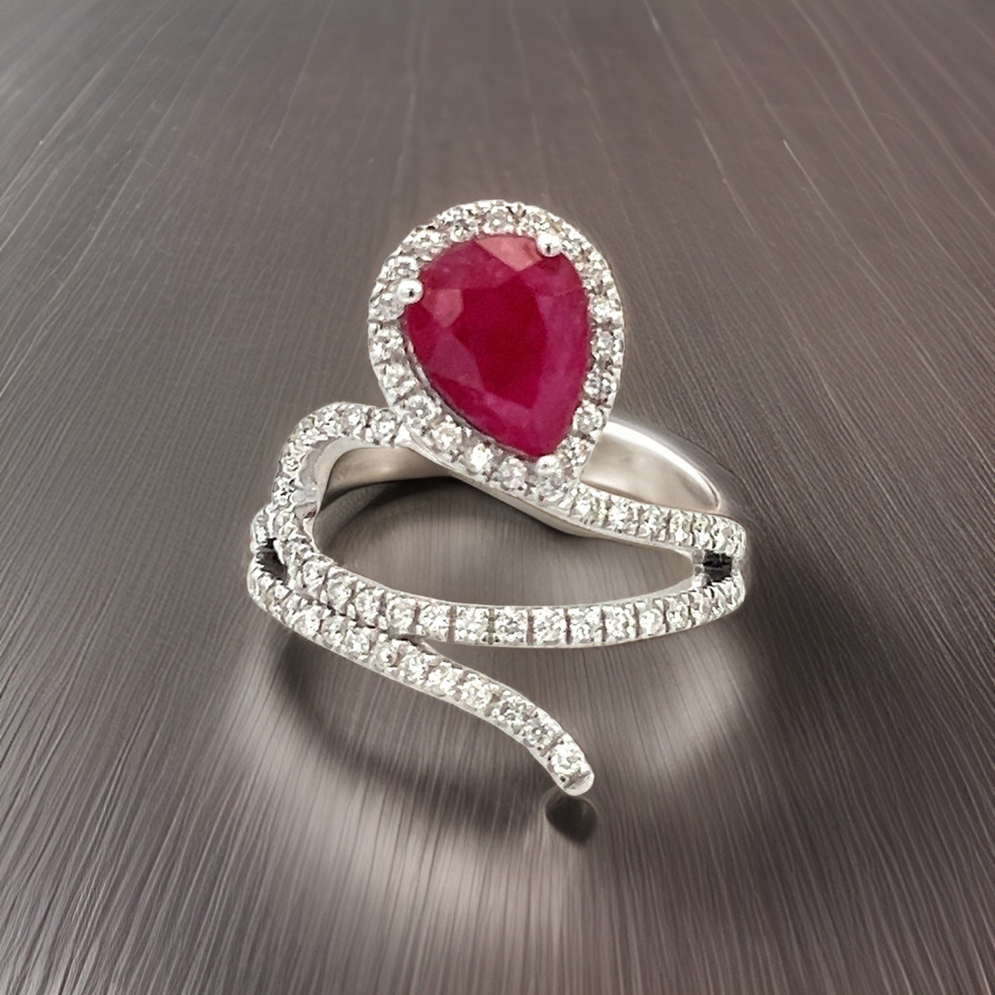 Natural Ruby Diamond Ring 6.75 14k W Gold 2.32 TCW Certified $5,950 310542
