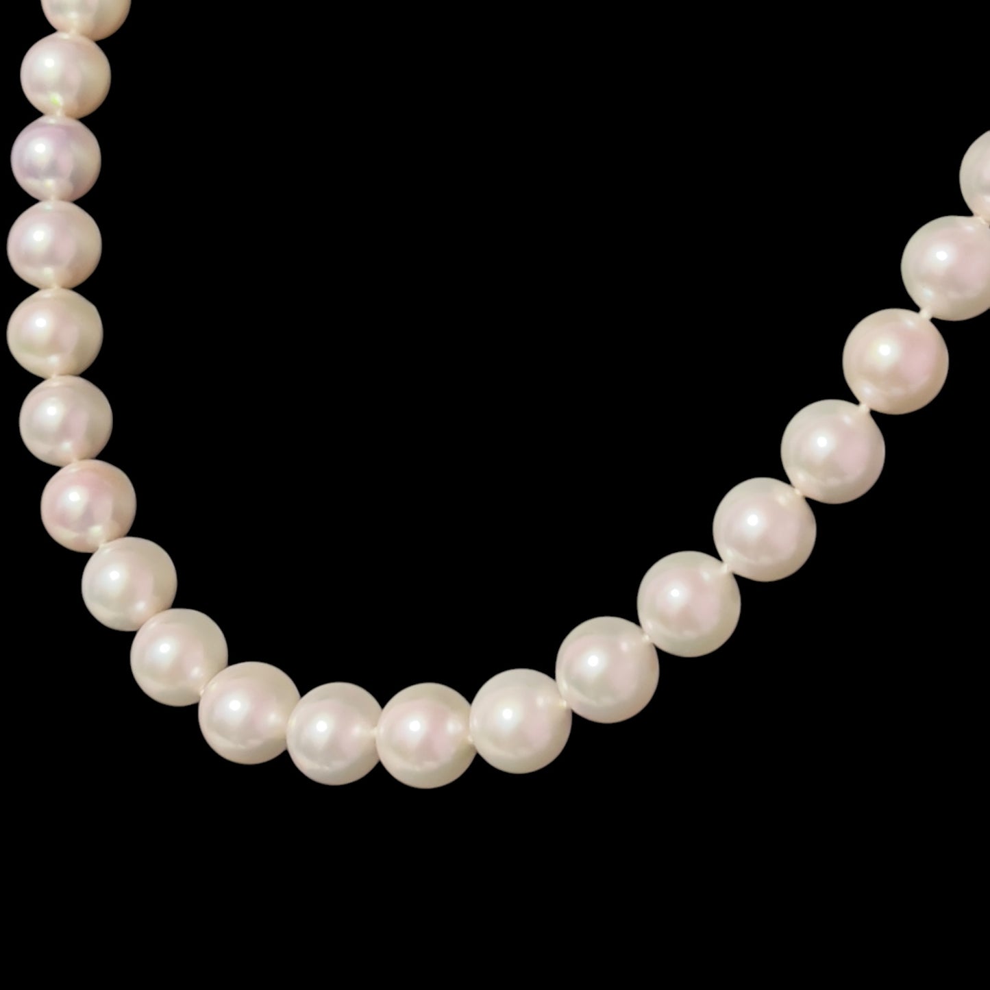 Akoya Pearl Diamond Necklace 16" 18k Gold 10 mm Certified $8,400 410295