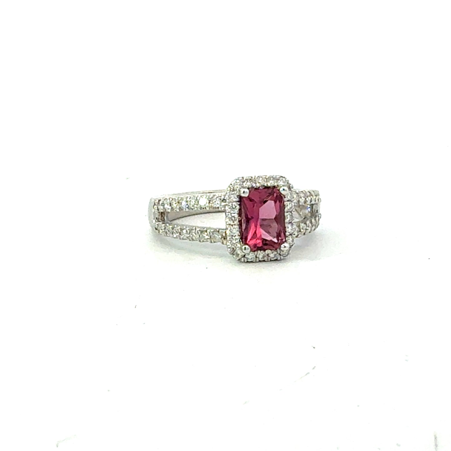 Natural Tourmaline Diamond Ring Size 6.5 14k Gold 1.36 TCW Certified $5,525 411593