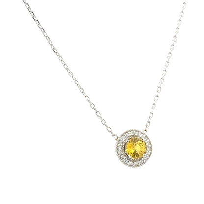 Natural Sapphire Diamond Necklace 18" 14k Gold 1.14 TCW Certified $3,950 411600
