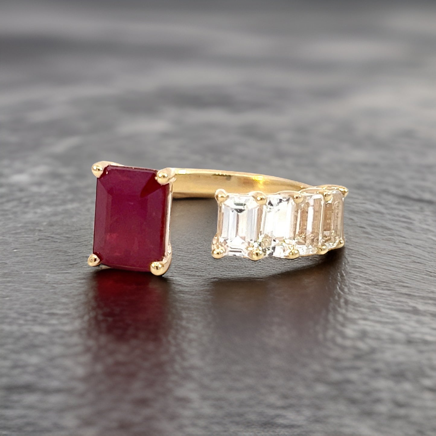 Natural Ruby Sapphire Ring 6.5 14k W Gold 3.64 TCW Certified $4,950 310635