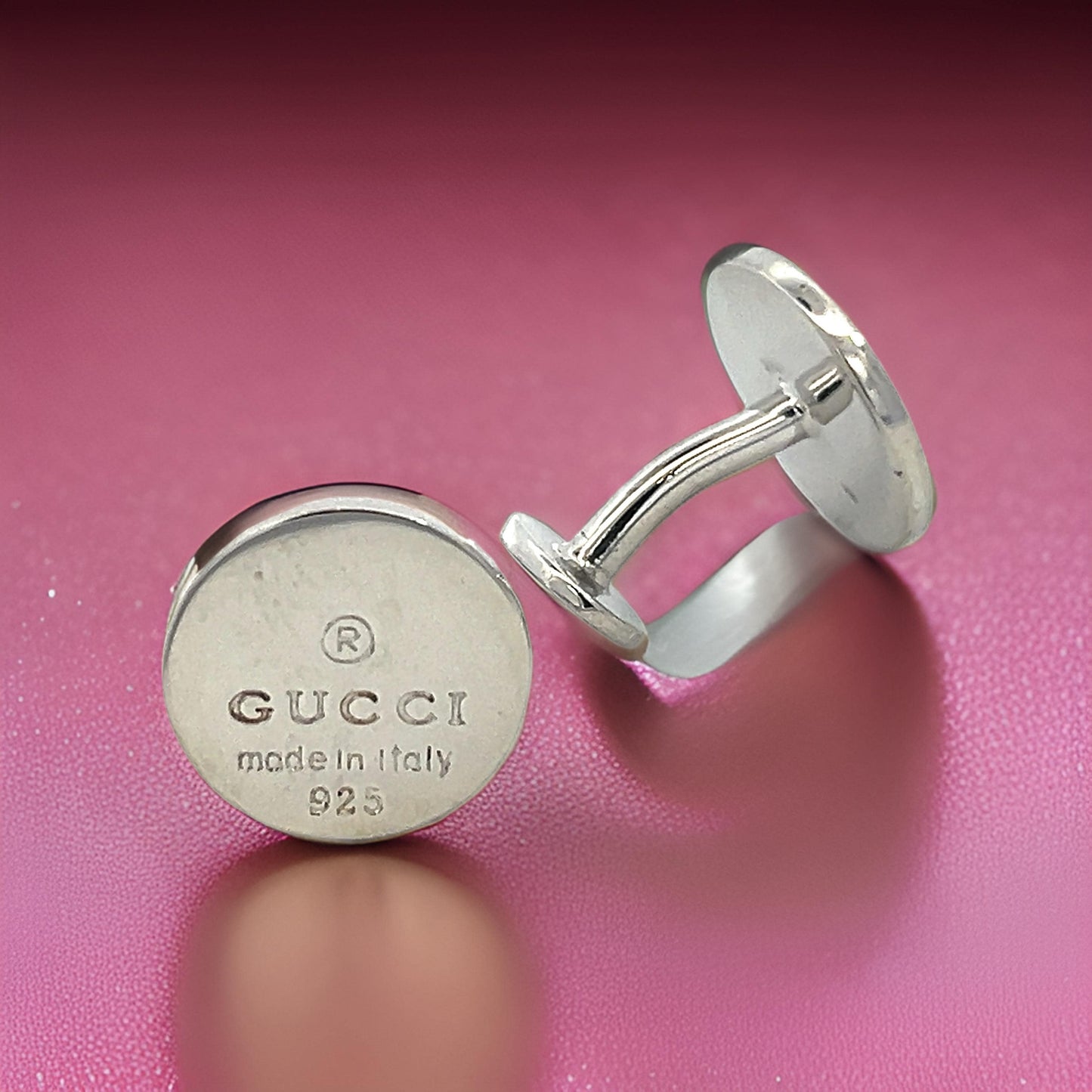 Gucci Estate Cufflinks Sterling Silver G31