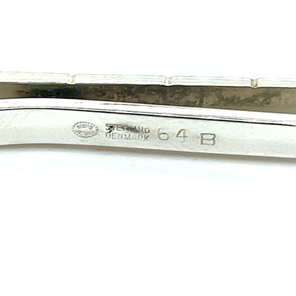 Georg Jensen Estate Mens Tie Bar 1.5" Silver GJ20 - Certified Fine Jewelry