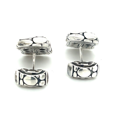 John Hardy Authentic Estate Palu Cufflinks Sterling Silver JH36