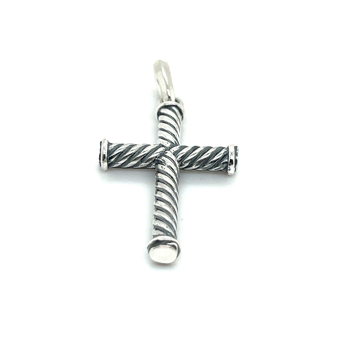 David Yurman Authentic Estate Unisex Cable Cross Silver DY475