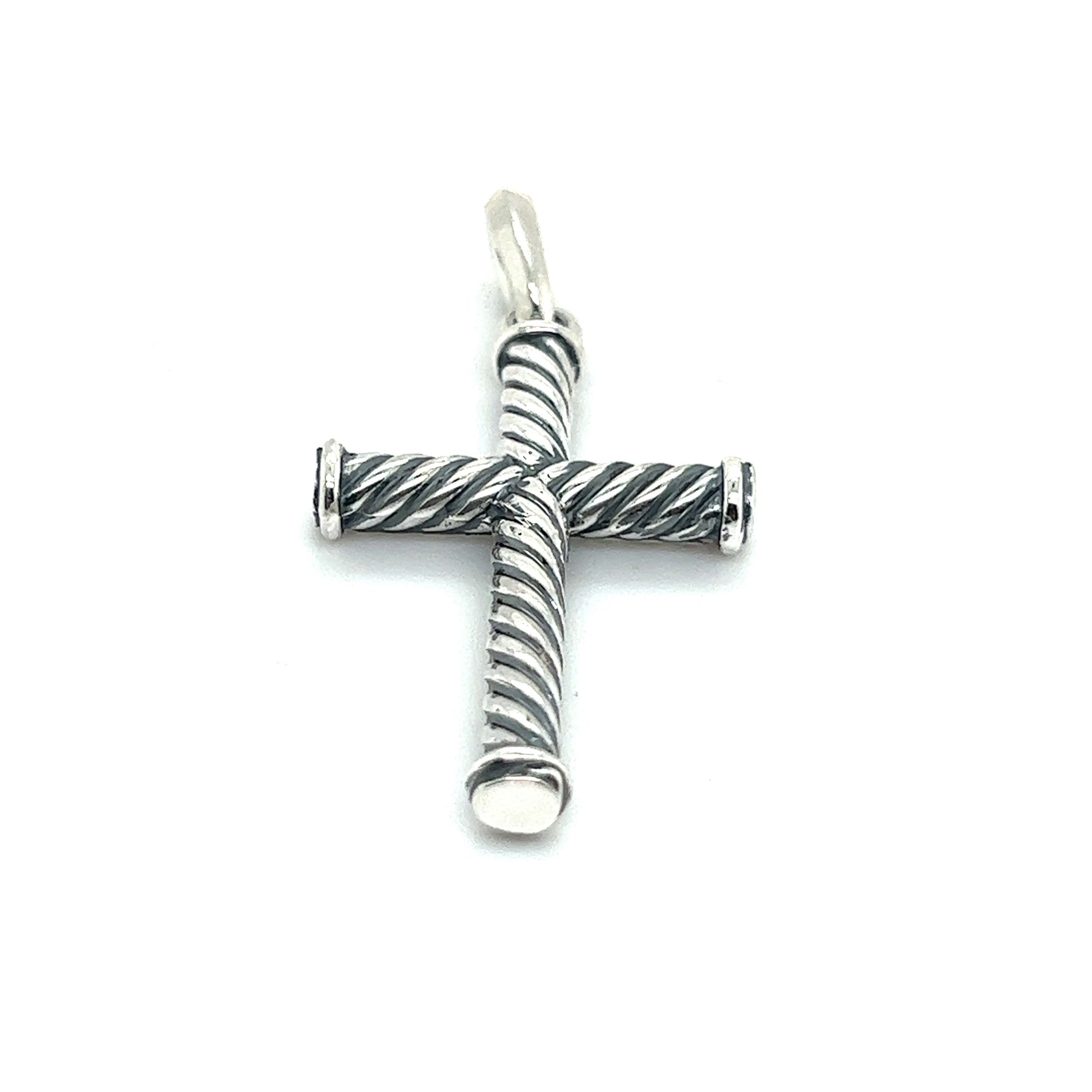 David Yurman Authentic Estate Unisex Cable Cross Silver DY475