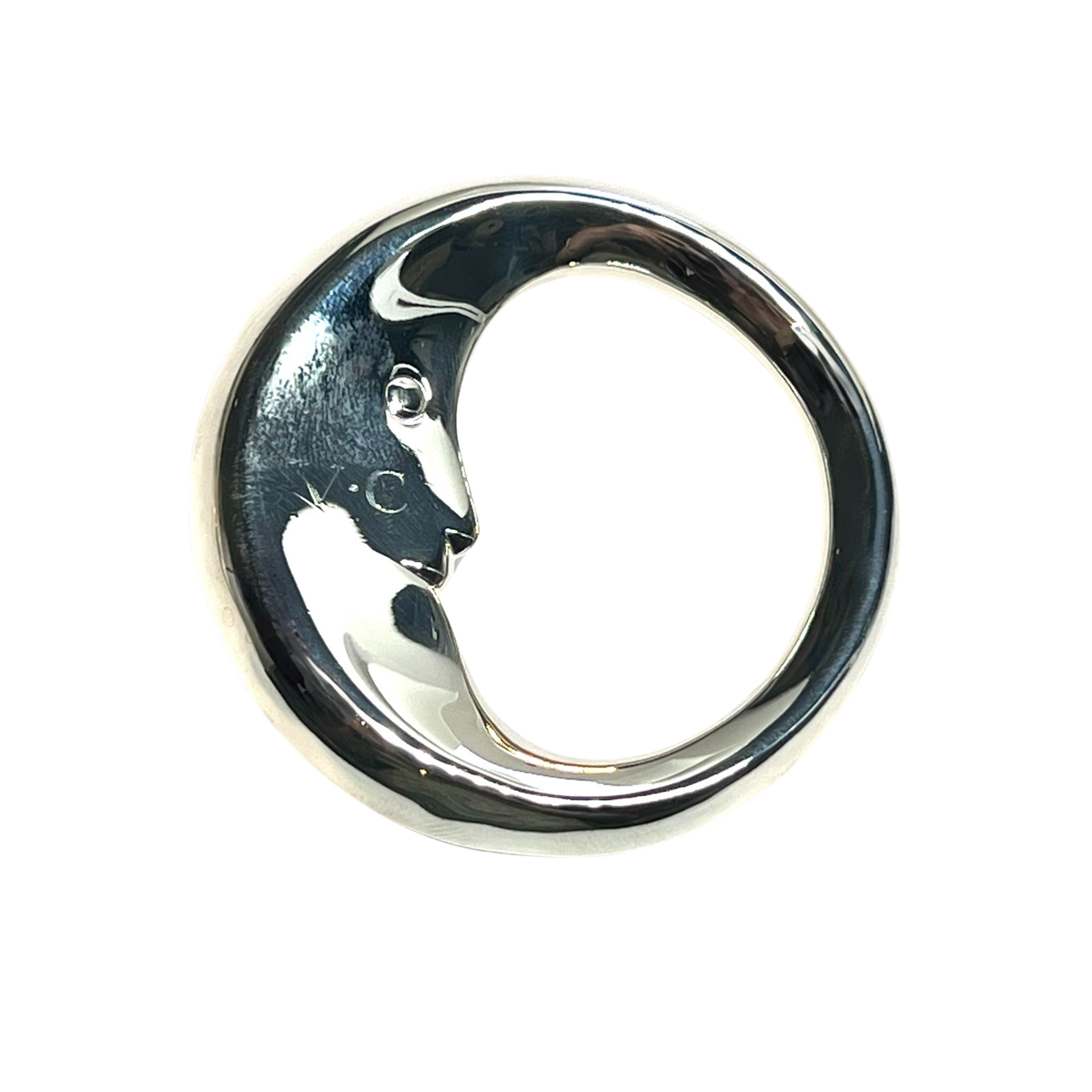 Tiffany & Co Estate Moon Baby Rattle Sterling Silver TIF626 - Certified Fine Jewelry
