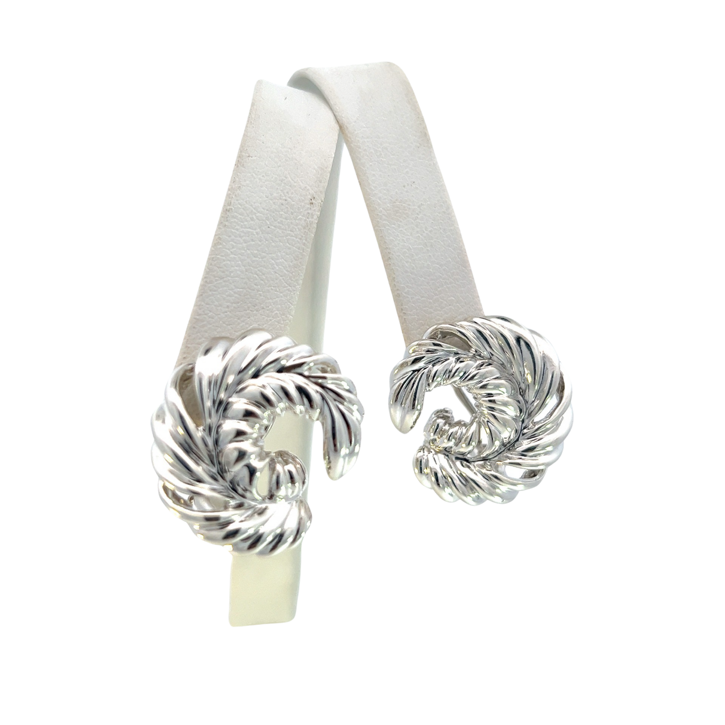 Tiffany & Co Estate Clip-on Earrings Silver TIF514 - Certified Fine Jewelry