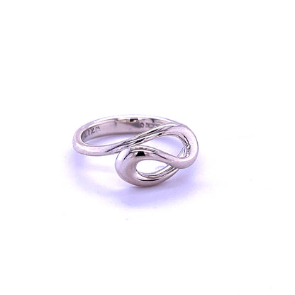 Tiffany & Co Estate Wave Ring Size 5.5 Silver By Elsa Peretti TIF511 - Certified Fine Jewelry