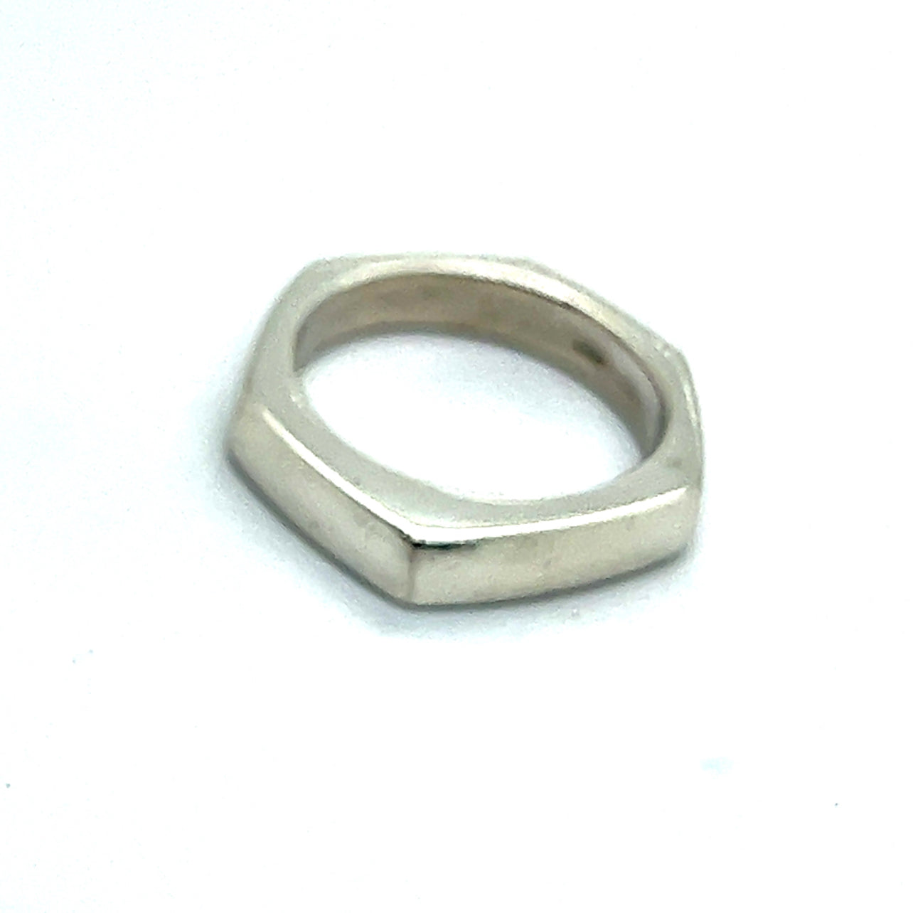 Gucci Estate Abstract Ring Size 10.5 Sterling Silver G7