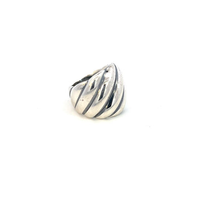 David Yurman Authentic Estate Cable Ring Size 6 Silver 18 mm Height DY478