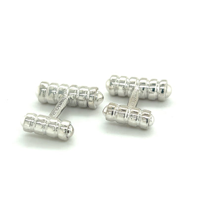 Tiffany & Co Estate Mens Cufflinks By Paloma Picasso Silver TIF414 - Certified Fine Jewelry