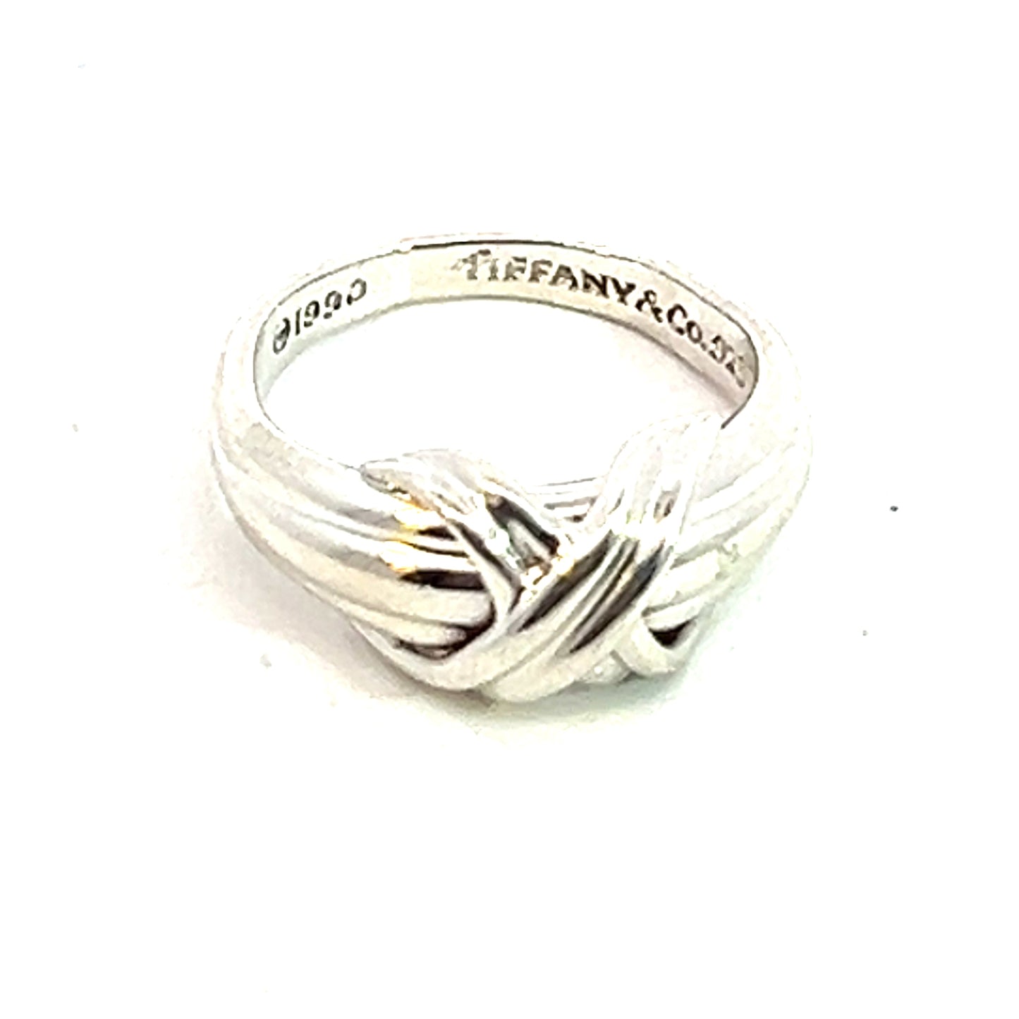 Tiffany & Co Estate X Signature Ring 6 Sterling Silver TIF649
