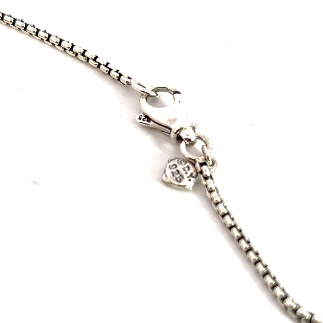David Yurman Authentic Estate Small Cross Necklace 18" Silver 2.8 mm DY349