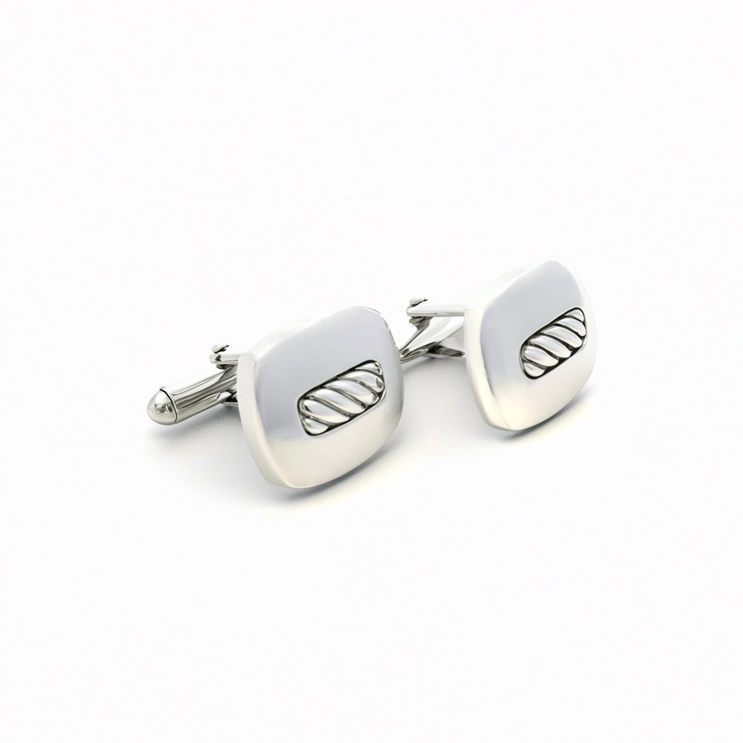 David Yurman Authentic Estate Cufflinks Silver DY494