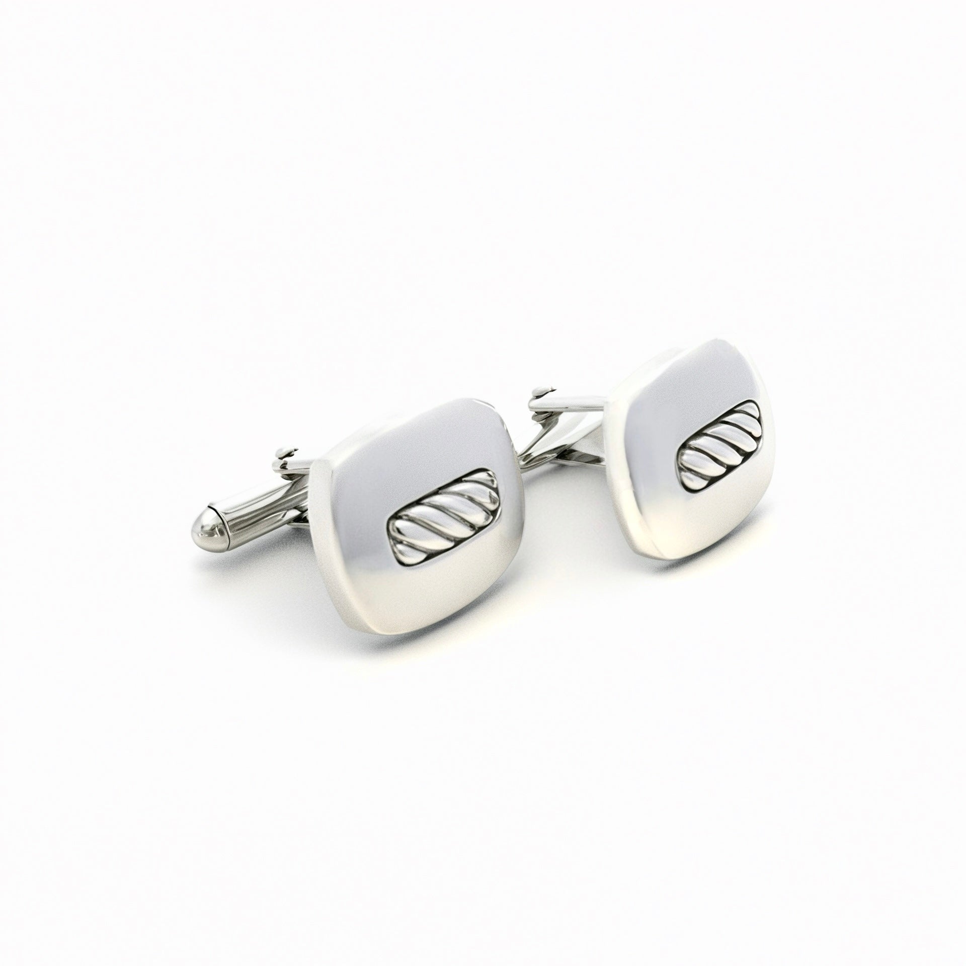 David Yurman Authentic Estate Cufflinks Silver DY494