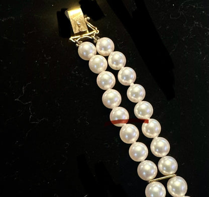 Mikimoto Estate Akoya Pearl Bracelet 7" 18k Gold 5.50 mm M391