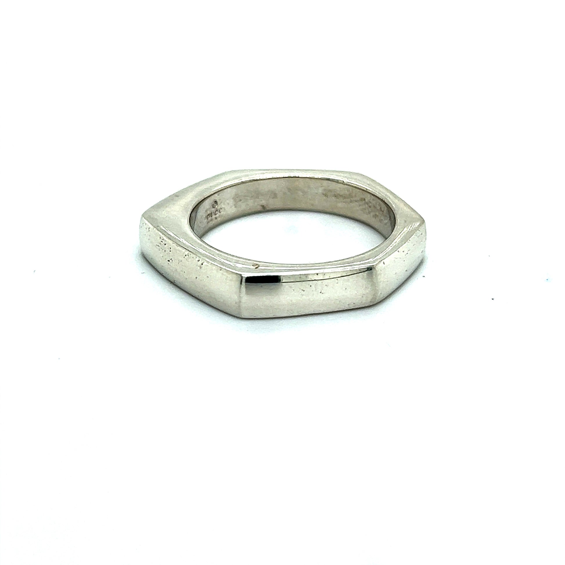 Gucci Estate Abstract Ring Size 10.5 Sterling Silver G7