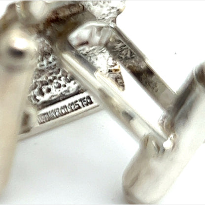Tiffany & Co Authentic Estate Cufflinks 18k YG + Sterling Silver TIF370