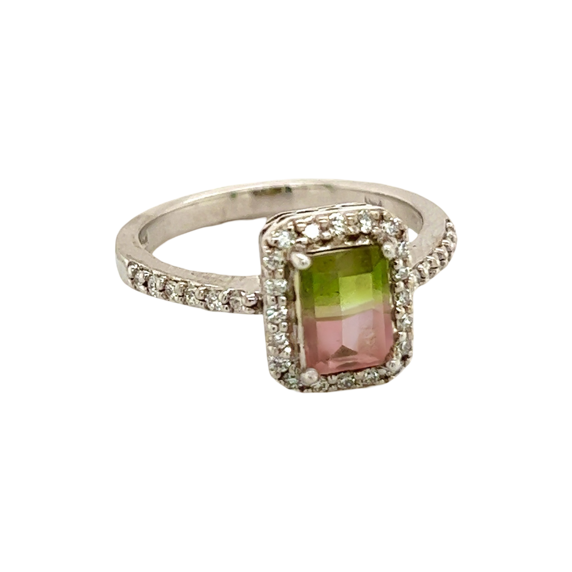 Multicolor Tourmaline Diamond Ring 14k Gold 1.15 TCW Certified $4,450 211930