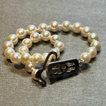 Mikimoto Estate Akoya Pearl Bracelet 7 Silver 5-5.50 mm M368