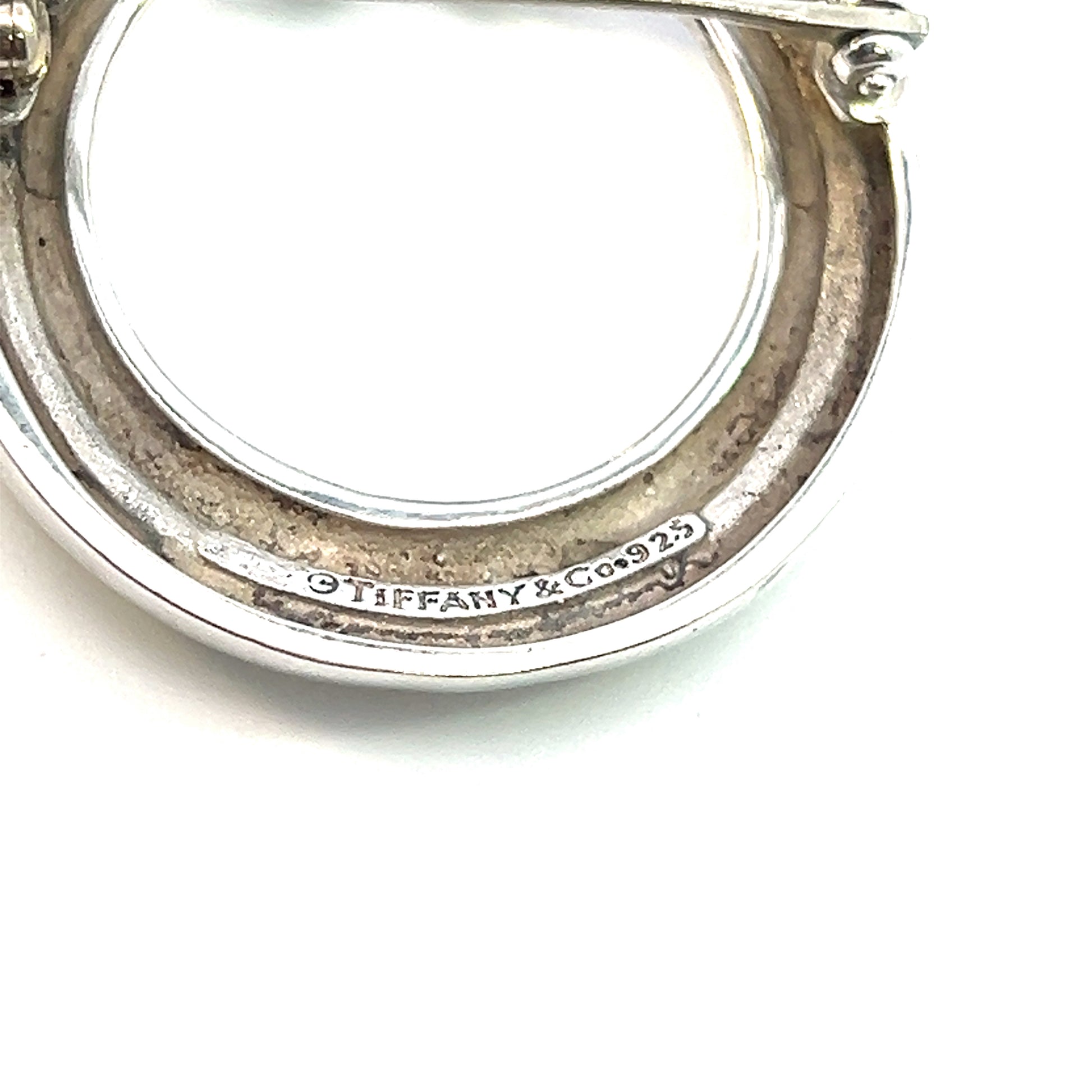 Tiffany & Co Estate Signature "X" Brooch Pin Sterling Silver TIF559 - Certified Fine Jewelry