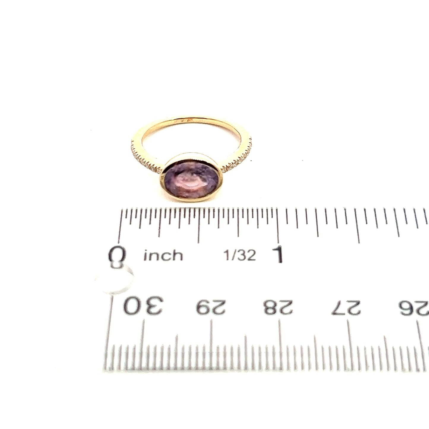 Natural Amethyst Diamond Ring Size 6.5 14k Y Gold 1.87 TCW Certified $2,690 221292