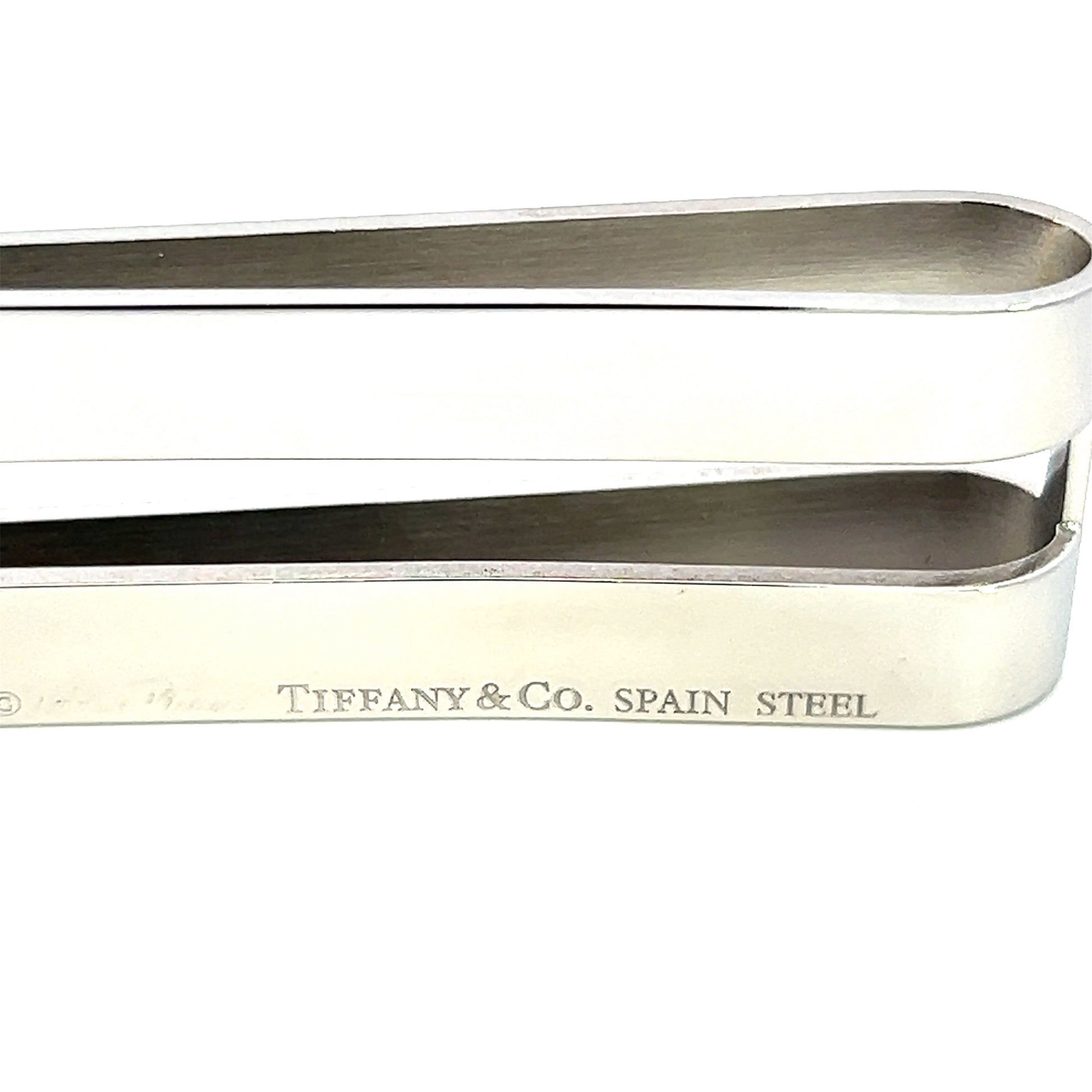 Tiffany & Co Estate Mens Money Clip Stainless Steel TIF546