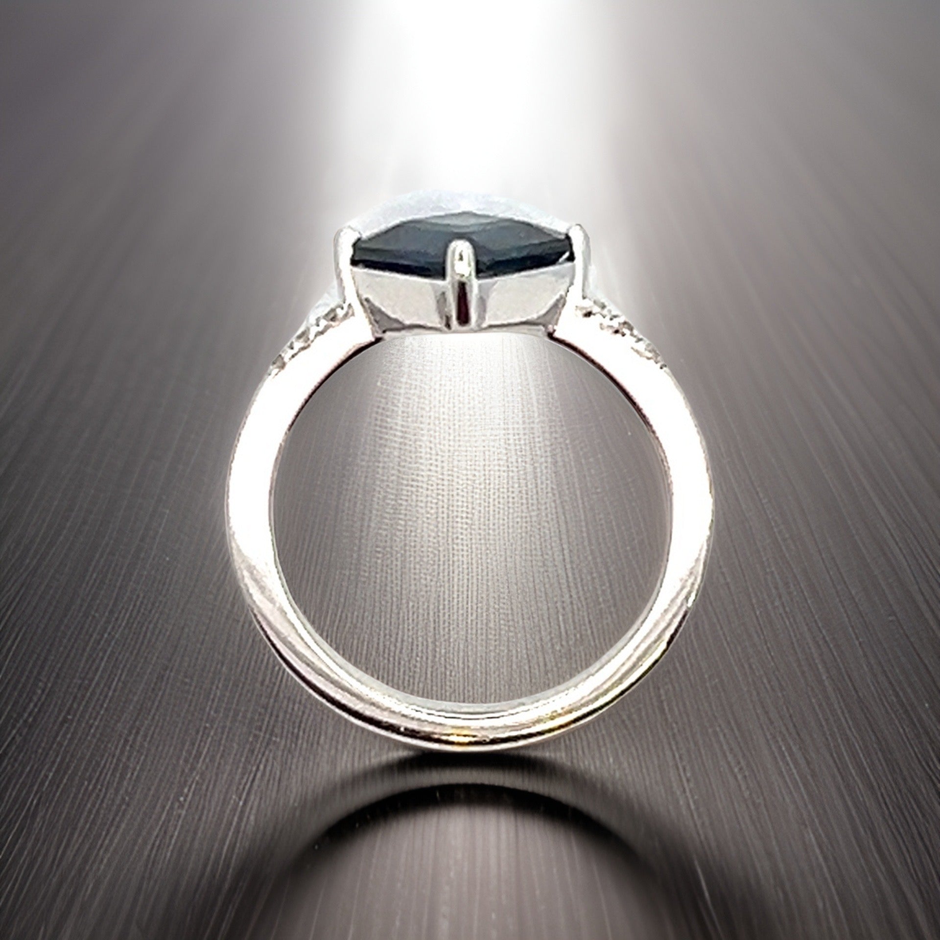 Natural Sapphire Diamond Ring 6.25 14k WG 2.24 TCW Certified $3,950 310591