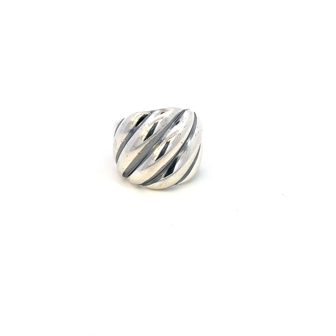 David Yurman Authentic Estate Cable Ring Size 7 Silver 18 mm Height DY477