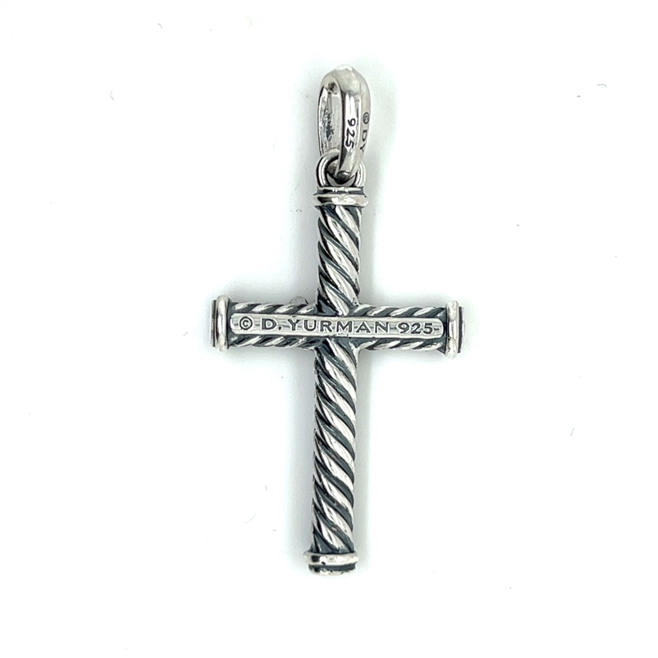 David Yurman Authentic Estate Unisex Cable Cross Silver DY475