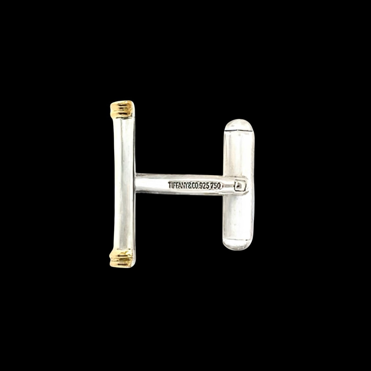 Tiffany & Co Estate Cufflinks 18k Gold Sterling Silver TIF763