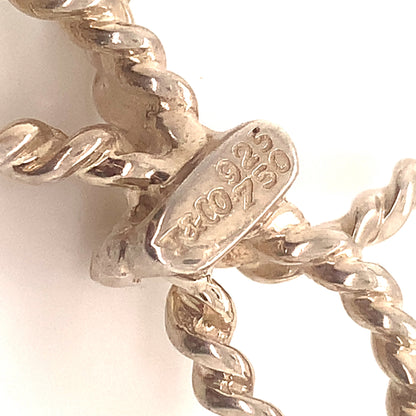 Tiffany & Co Estate Bow Brooch Pin 18k Gold + Sterling Silver TIF415 - Certified Fine Jewelry