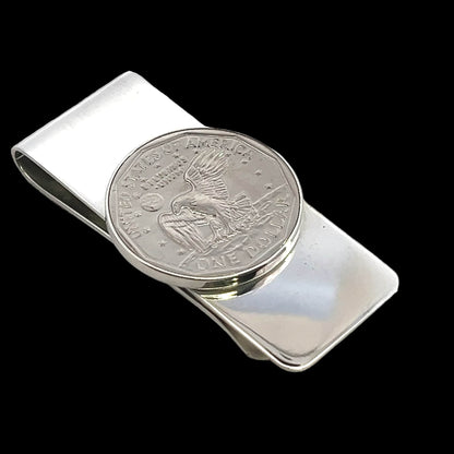 Tiffany & Co Estate One Dollar Coin Money Clip Sterling Silver TIF726