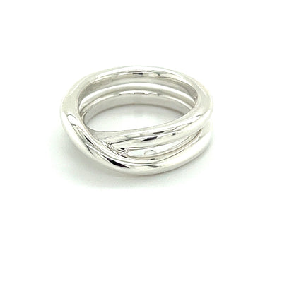 Tiffany & Co Estate Le Circle Ring 6 Sterling Silver TIF456