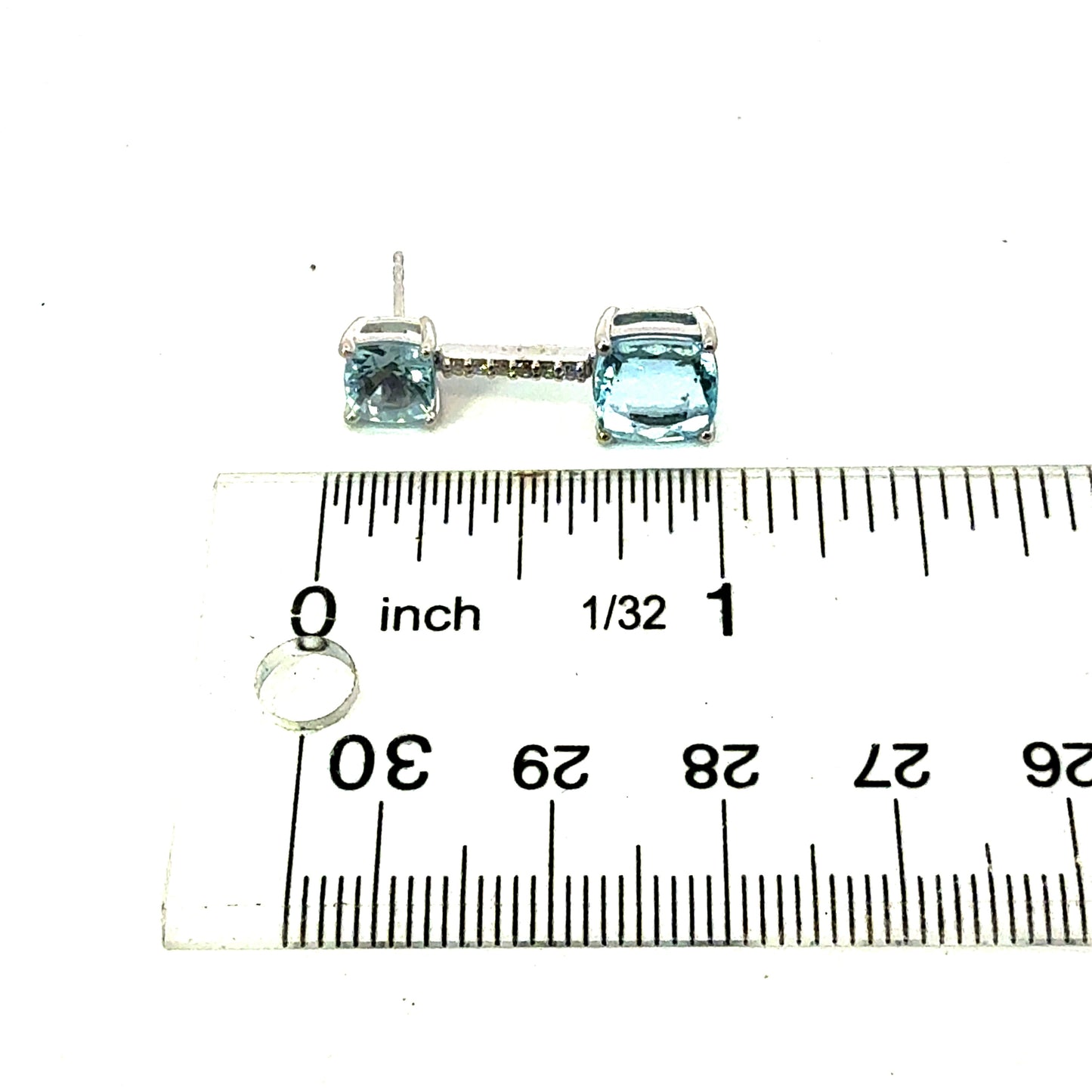 Natural Aquamarine Diamond Earrings 14k Gold 5.81 TCW Certified $4,950 601190