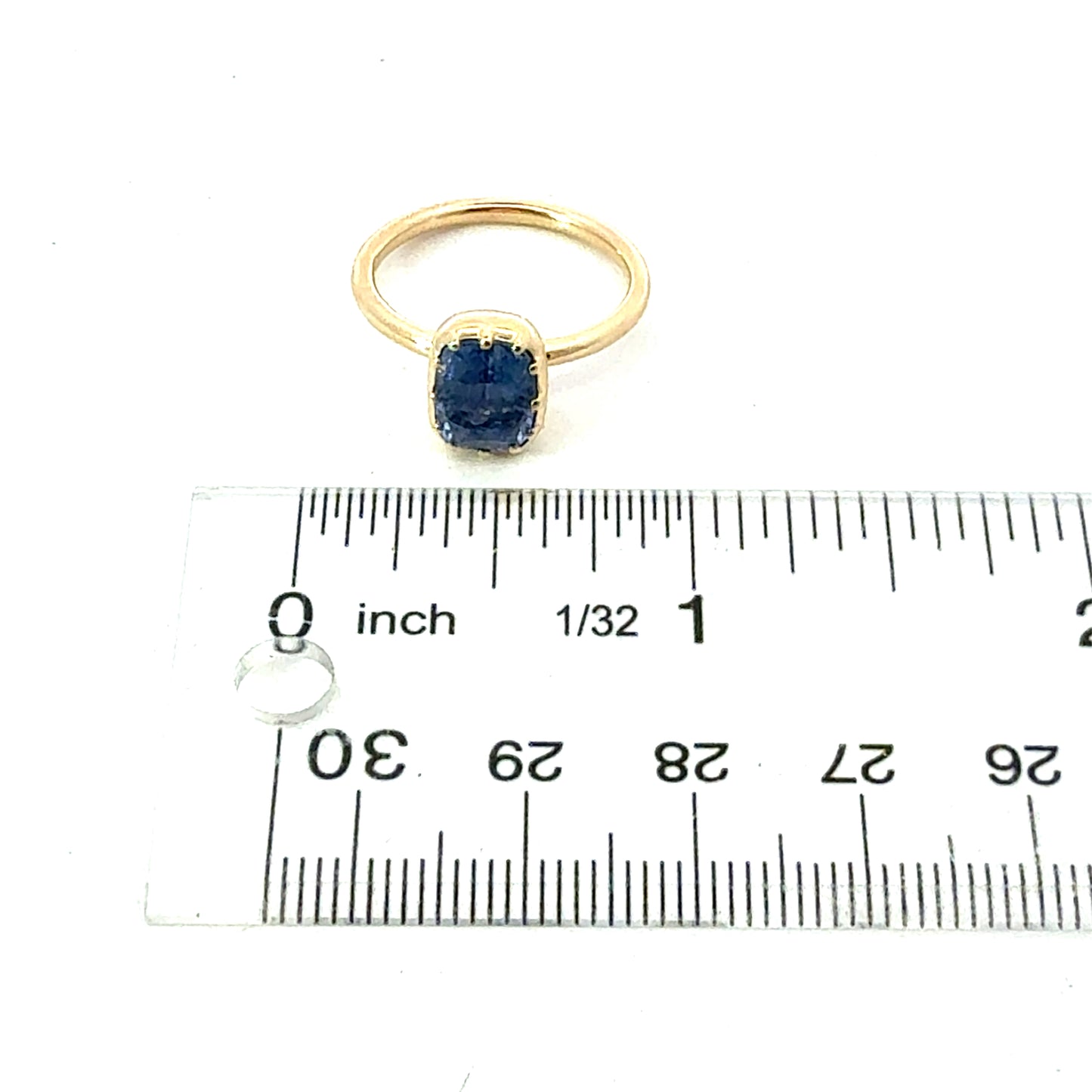 Natural Sapphire Engagement Ring Size 7 14k Gold 1.64 TCW Certified $3,950 601201