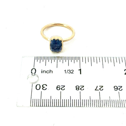 Natural Sapphire Engagement Ring Size 7 14k Gold 1.64 TCW Certified $3,950 601201