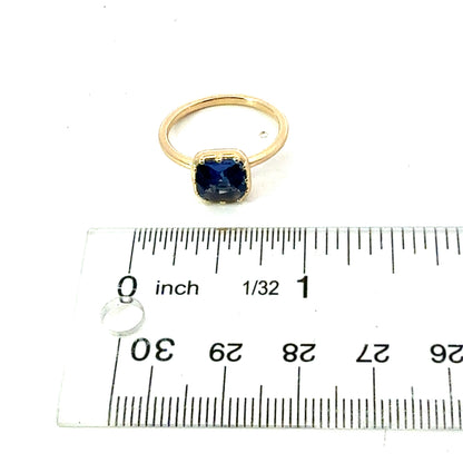 Natural Sapphire Engagement Ring Size 7 14k Gold 2.75 TCW Certified $3,950 601202