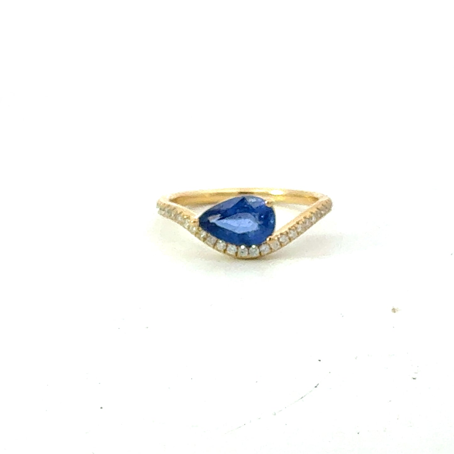 Natural Sapphire Diamond Ring Size 7 14k Gold 1.59 TCW Certified $4,950 601203