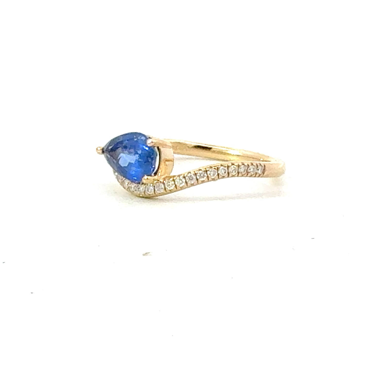 Natural Sapphire Diamond Ring Size 7 14k Gold 1.59 TCW Certified $4,950 601203