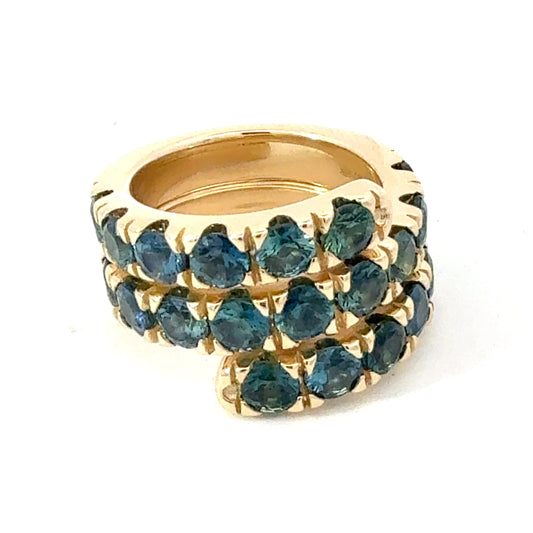 Natural Sapphire Ring Size 7 14k Yellow Gold 6.73 TCW Certified $7,950 601204