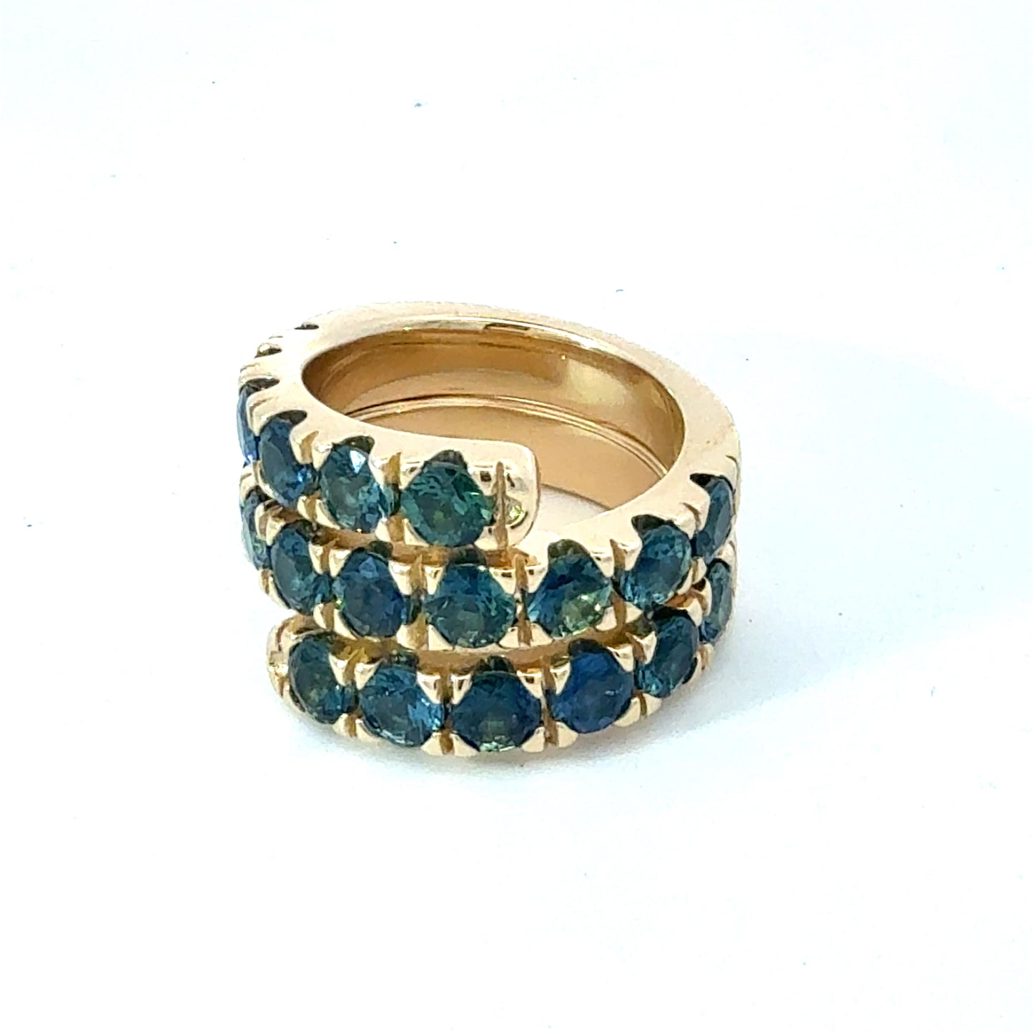 Natural Sapphire Ring Size 7 14k Yellow Gold 6.73 TCW Certified $7,950 601204