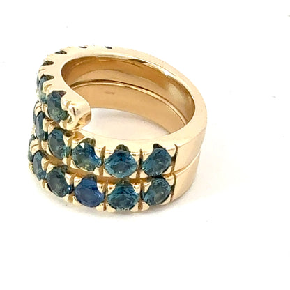 Natural Sapphire Ring Size 7 14k Yellow Gold 6.73 TCW Certified $7,950 601204