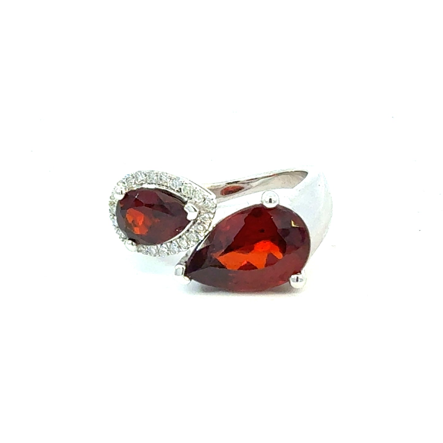 Natural Garnet Diamond Ring Size 6.5 14k Gold 8.34 TCW Certified $5,950 601213