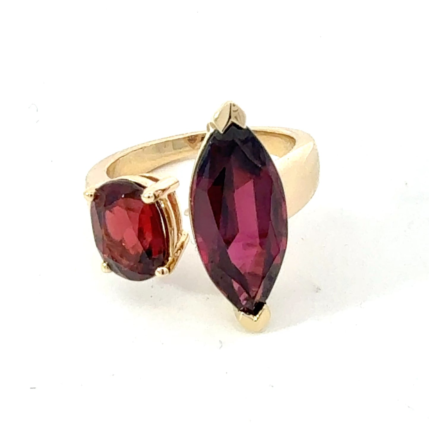 Natural Garnet Ring Size 6.5 14k Yellow Gold 9.16 TCW Certified $4,950 601215