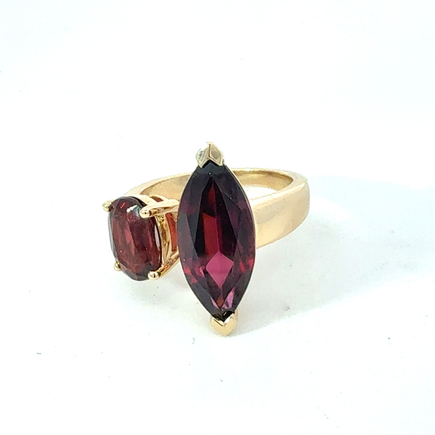 Natural Garnet Ring Size 6.5 14k Yellow Gold 9.16 TCW Certified $4,950 601215